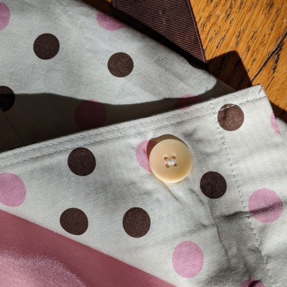 Calvin Tran Polka Dot Trench Coat - Picture 9 of 9